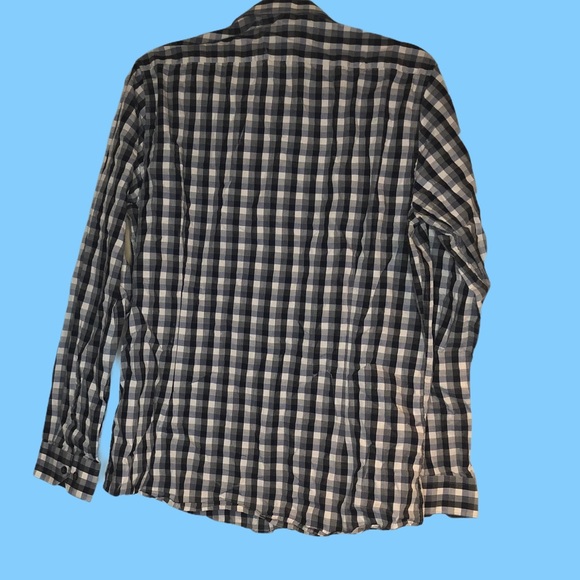 RWand Co men’s fitted button-down plaid shirt L - Picture 2 of 3